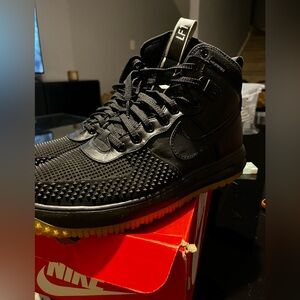 Nike  Rare Black High-Top Sneakers